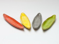 Handgemachte Schüssel Olivenblatt
