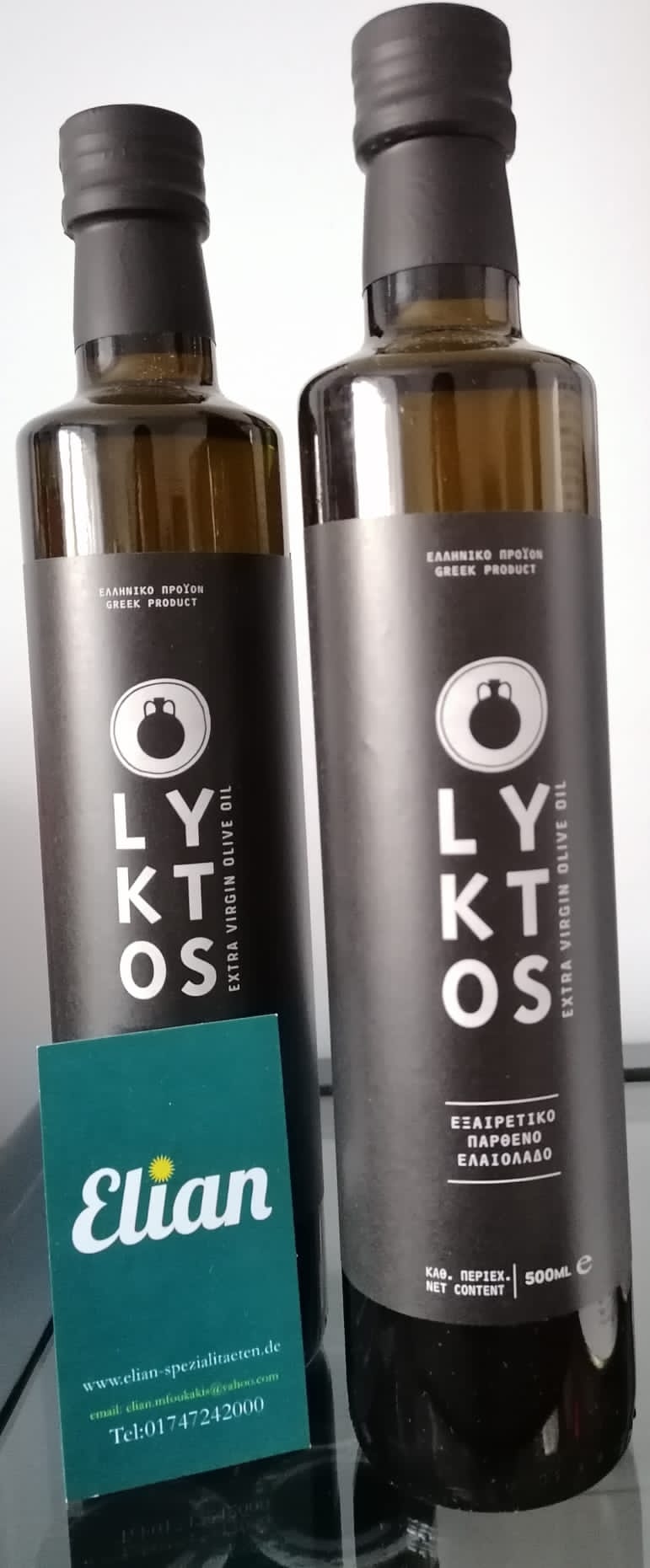 Lyktos Extra Natives Olivenöl 500 ml Dorica Glasflasche