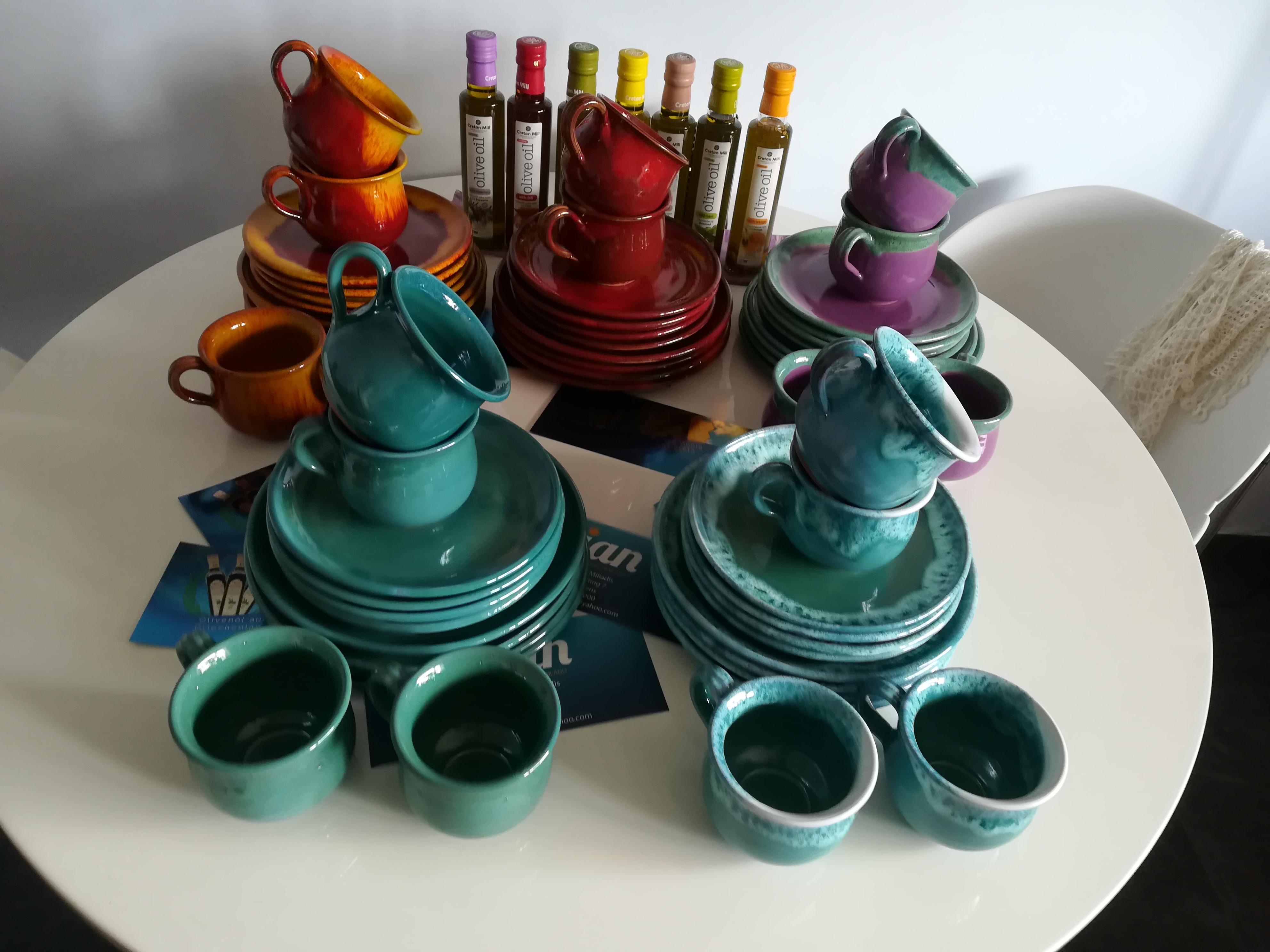 Frühstück Set  2x Teller No 24, Teller No 20, große Tasse